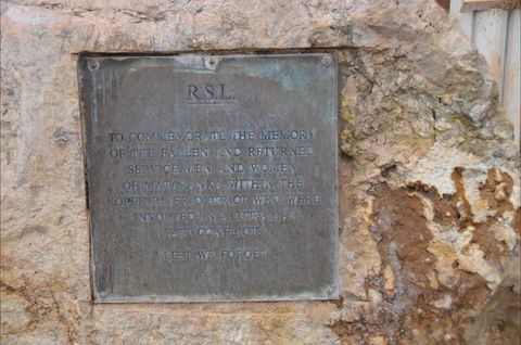Mataranka War Memorial - Tourism Caloundra 1