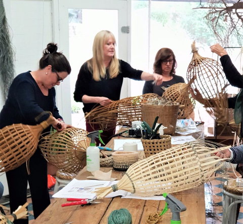 Fish Trap Lampshade Weaving - Tourism Caloundra 0