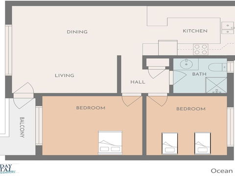 Ocean Blue Apartment Three Apartment On 2nd Level - Tourism Caloundra 6