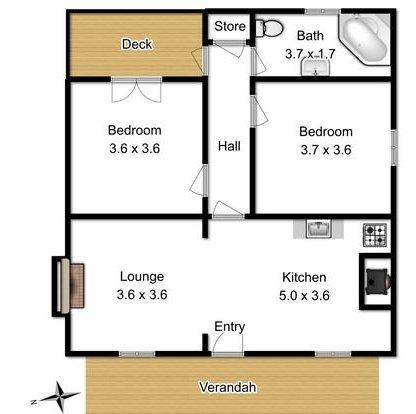 Kerrellie Cottages 2, 4 & 8 Reid Street - Tourism Caloundra 12